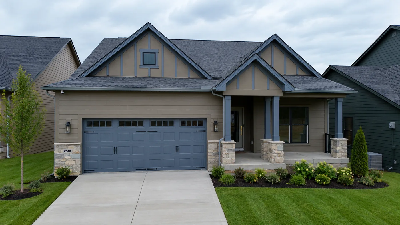 McKelvey craftsman home exterior at The Reserve at Wildwood