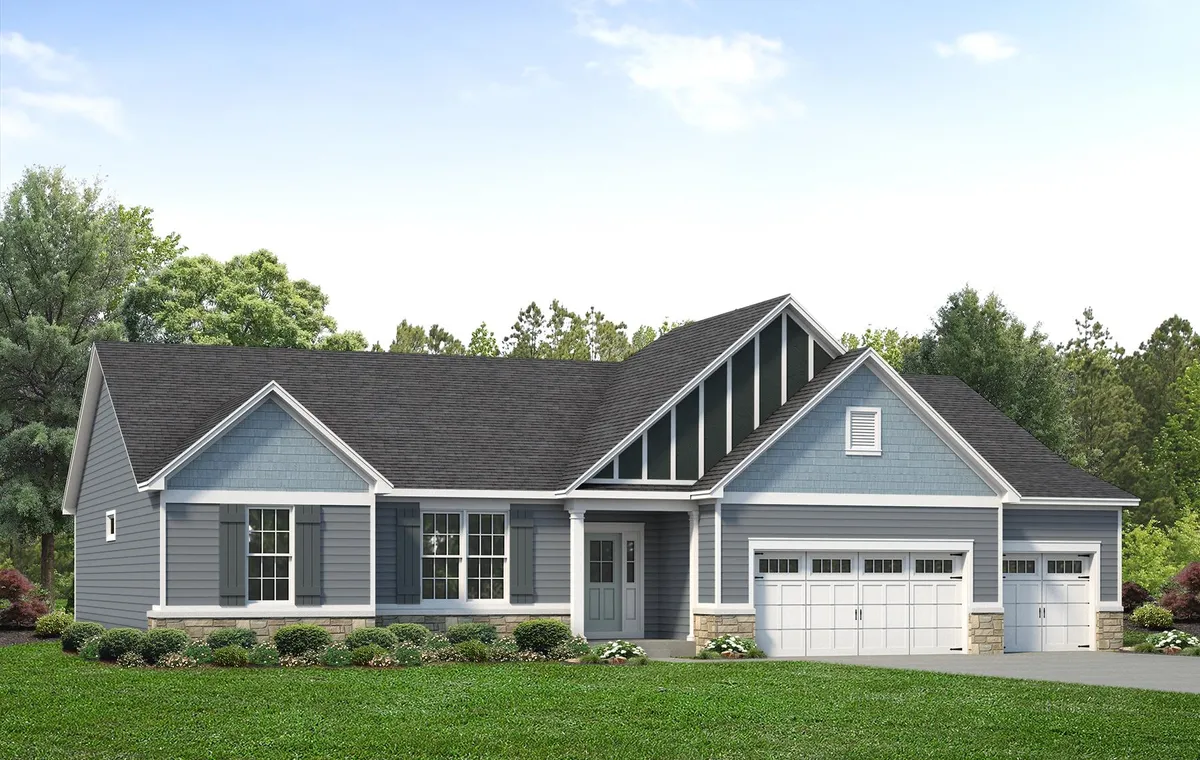 Hemingway floor plan elevation by McKelvey Homes