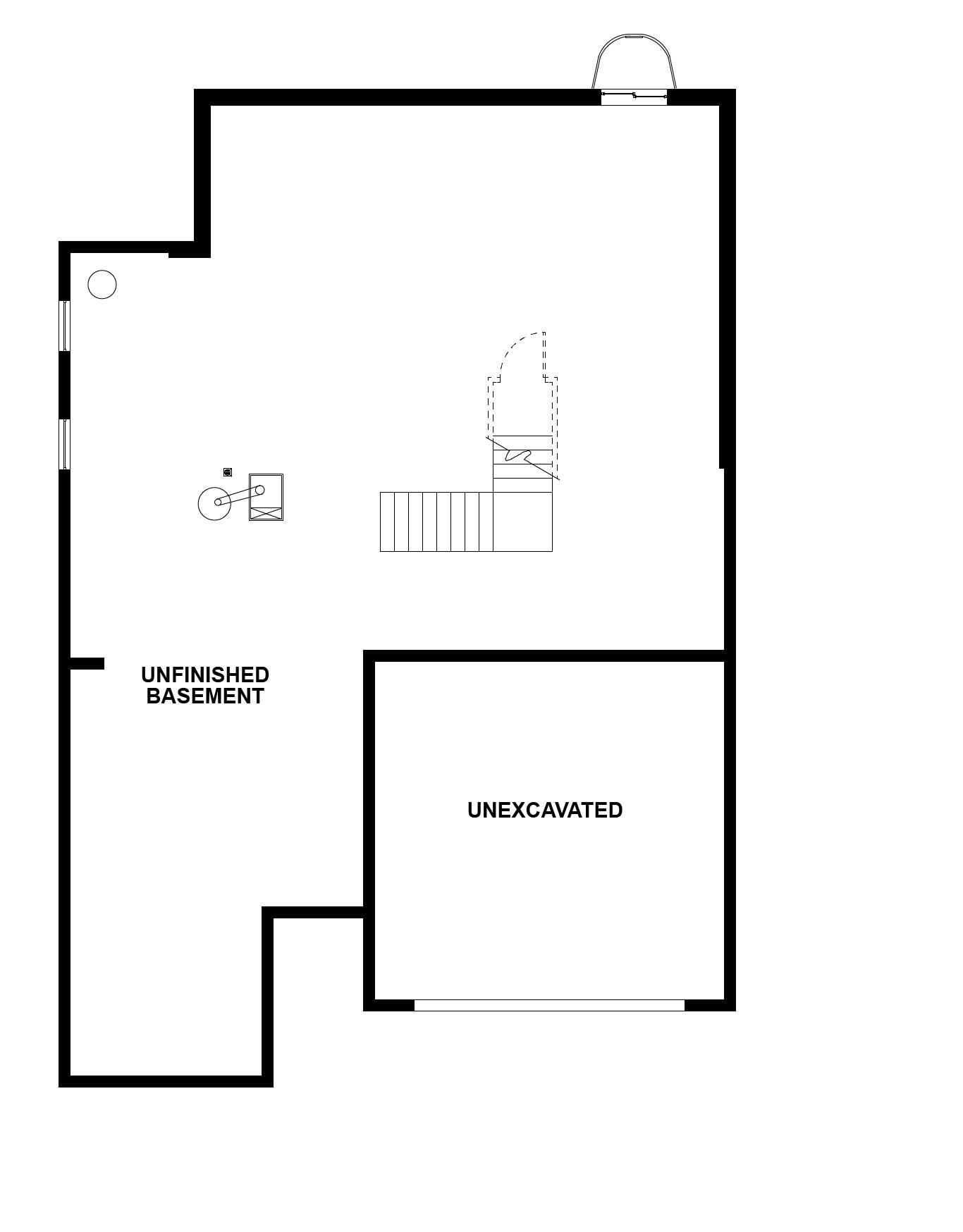 Franklin second floor plan, McKelvey Homes